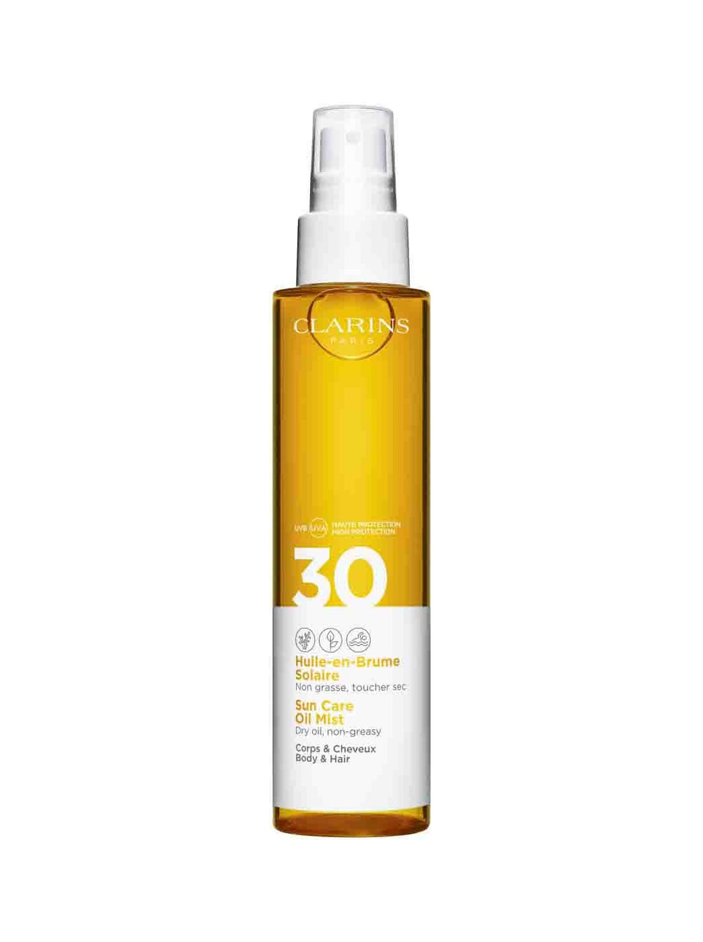 Aceite en Bruma Solar para Cuerpo Clarins Uva/uvb 30 150 Ml