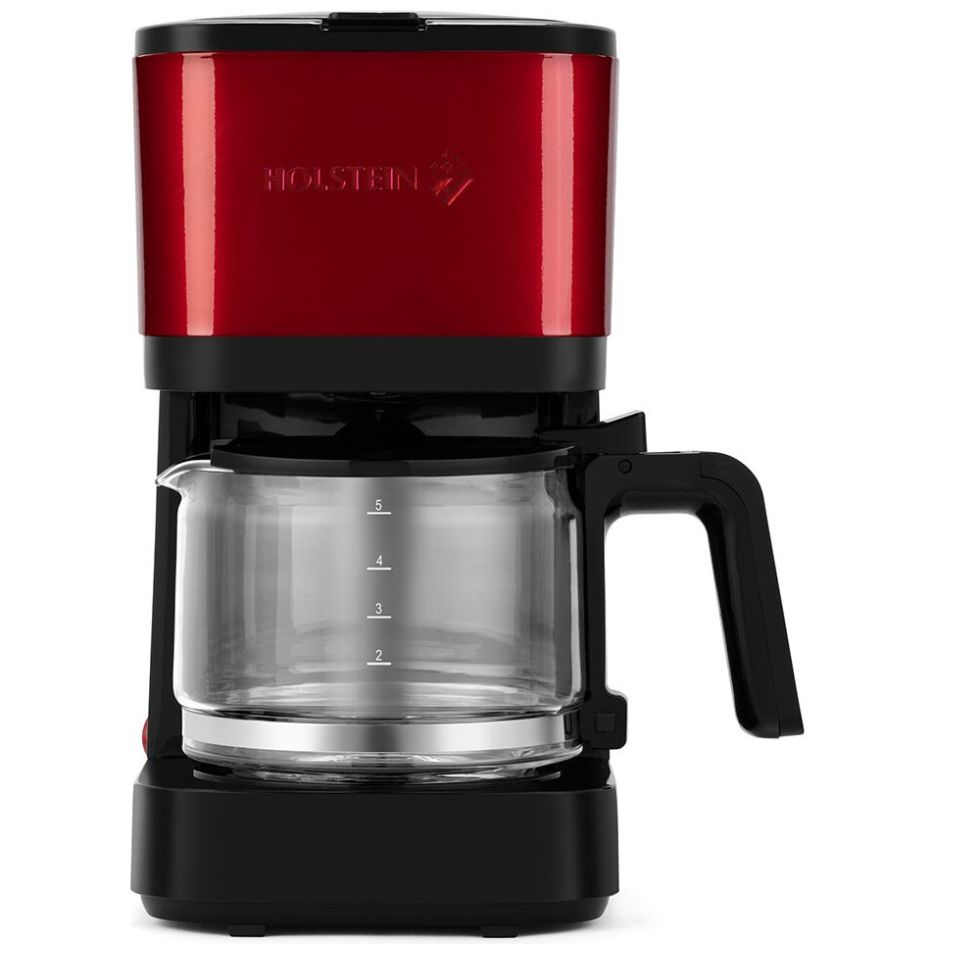 Cafetera Roja de 5 Tazas  Metalizado Holstein