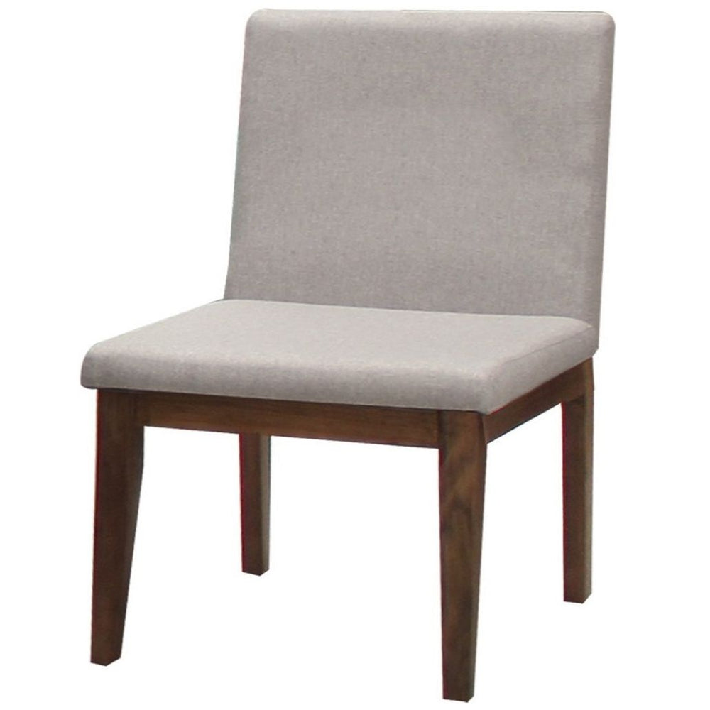 Silla Guernica Tapizada Nogal con Beige New Challenge