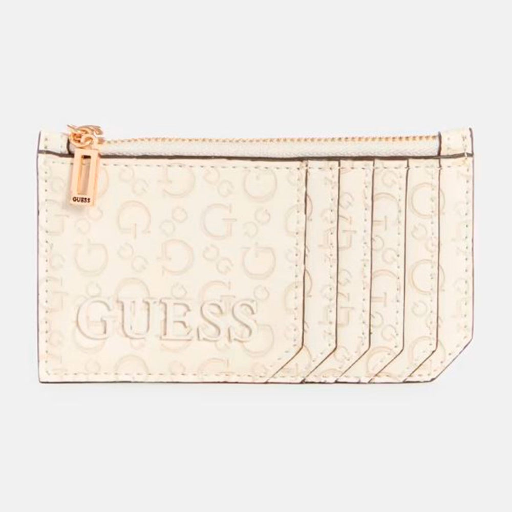 Cartera Beige Card Case Guess Factory