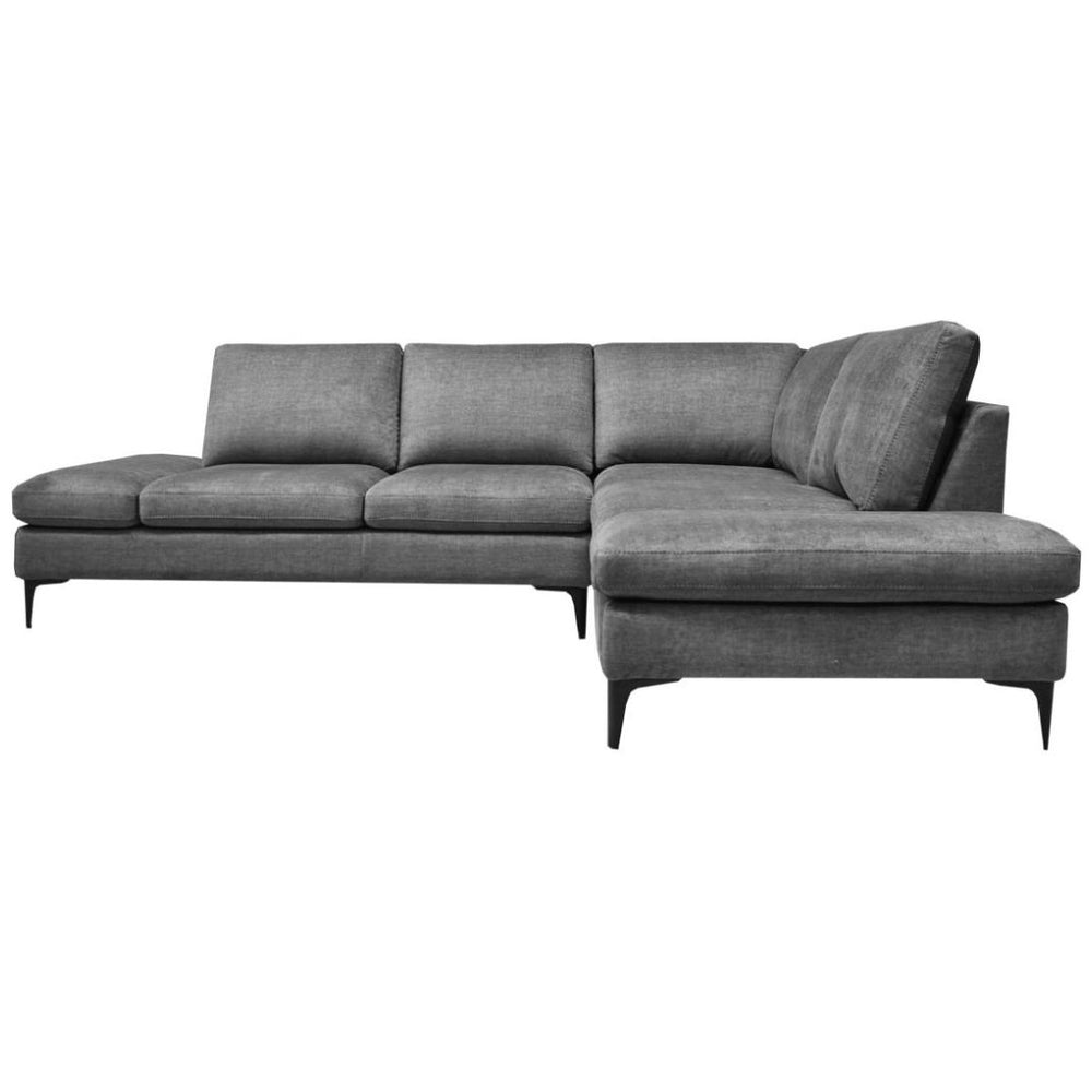 Sala Modular 2 Piezas Derecho Desio S Gris Muebles Liz