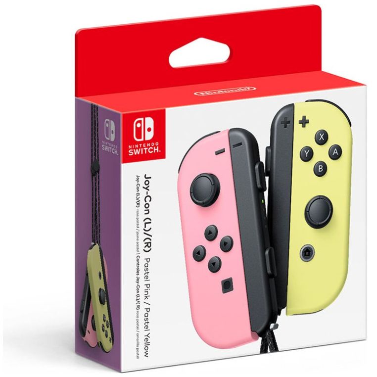 Nintendo Switch Joy con 2 Pack Pastel Pink/pastel Yellow