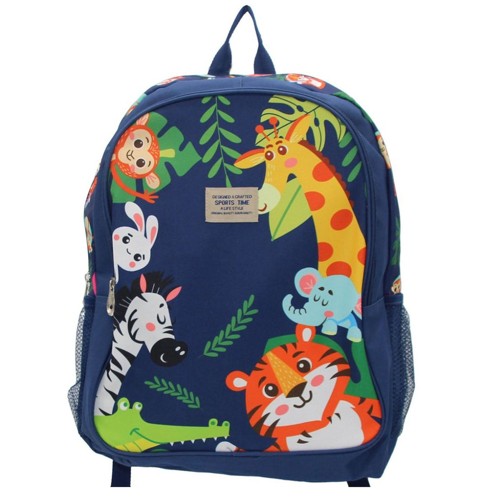 Mochila Azul Zoo para Primaria Sports Time