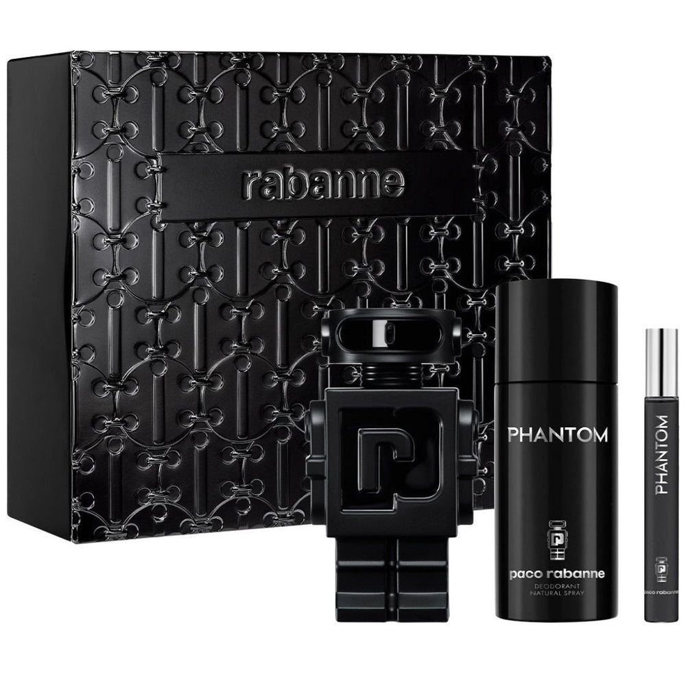 Fragancia Set Paco Rabanne Phantom Le Parfum Edp 100 Ml + Desodorante 150 Ml + Edp 10 Ml para Hombre