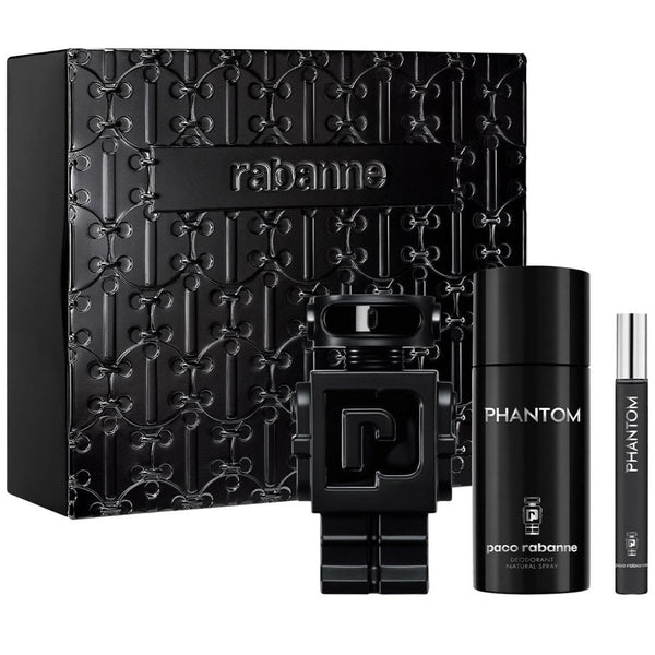 Fragancia Set Paco Rabanne Phantom Le Parfum Edp 100 Ml + Desodorante 150 Ml + Edp 10 Ml para Hombre
