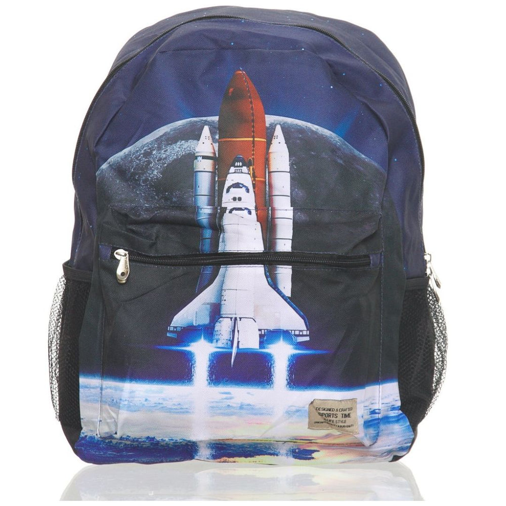Mochila Azul Cohete para Primaria Sports Time