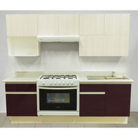 Cocina Integral Rouge 2.42M. Estufa Izquierda, Tarja Derecha