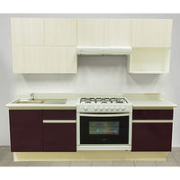 Cocina Integral Rouge 2.42M. Estufa Derecha, Tarja Izquierda