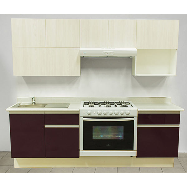 Cocina Integral Rouge 2.42M. Estufa Derecha, Tarja Izquierda