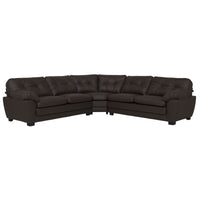 Sectional Room Protos Curva Leather Vinyl Korea Cacao Boal