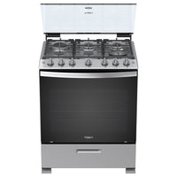 Whirlpool Silver Stainless Steel Floor Range