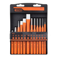 12 Pz Tactix Chisels and Punches / Tips Set