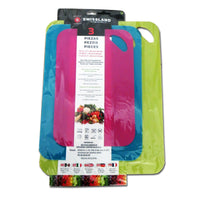 Set de 3 Tablas para Picar Polipropileno Colores Swissland