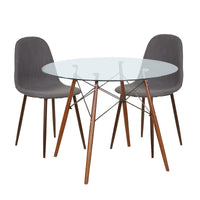 Desayunador Roma Gris para 4 Sillas Piccola