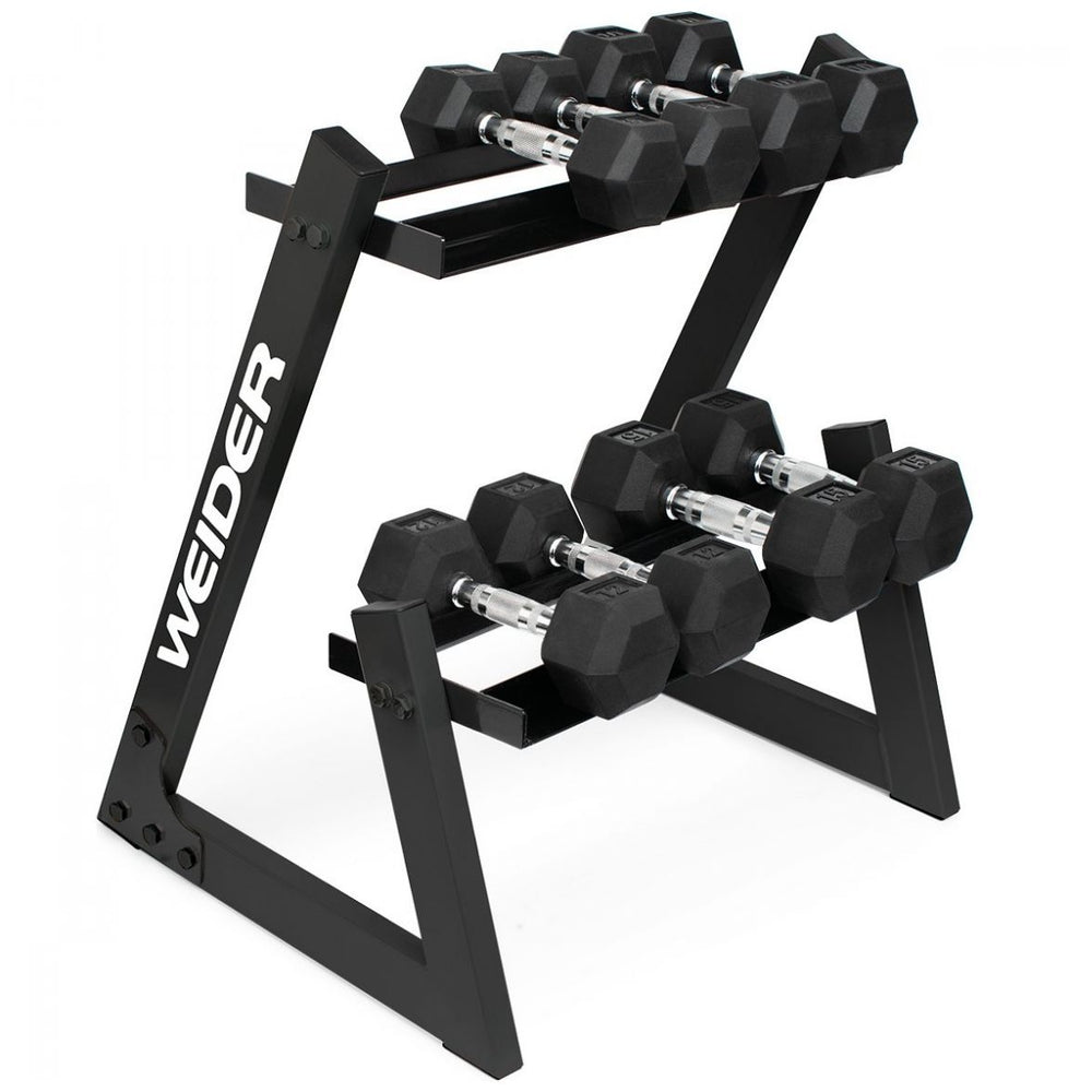 Rack Y Set de Pesas Weider  Wdbkr10020