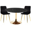 Antecomedor Piccola Dubai Mármol con 4 Sillas Velvet  Sonama