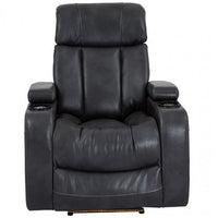 Sillón Reclinable Eléctrico Charpy con Entradas Usb, Porta Vasos y Luz Negro Cheers