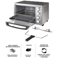 Horno Eléctrico con Freidora Y Rost Black + Decker To4315Ss-La