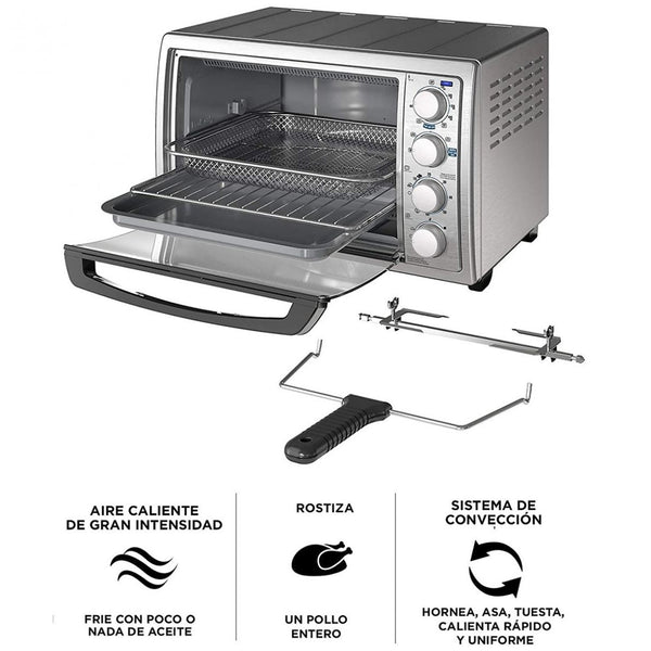 Horno Eléctrico con Freidora Y Rost Black + Decker To4315Ss-La