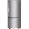 Refrigerador LG Congelador Inferior  Linear Inverter con Smart Diagnosis 22 Pies  Acero  Gb22Bgs