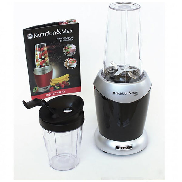 Prrocesador Negro de Alimentos Nutrition \& Max