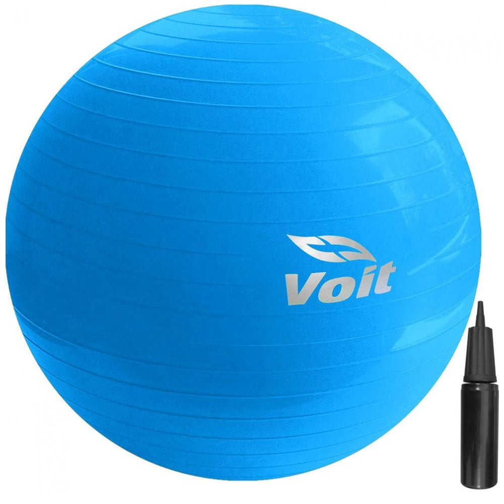 Pelota Pilates 65 Cm Azul Y Bomba para Inflar 81535 Voit Unisex