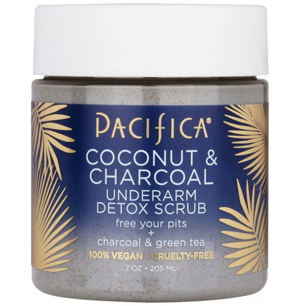 Exfoliante Pacifica Coconut \& Charcoal Underarm Detox Scrub