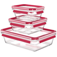 Set Contenedor 3 Piezas Master Seal Glass T-Fal
