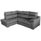 Love Seat y Chaise  Esmeralda 2 Grey Divano