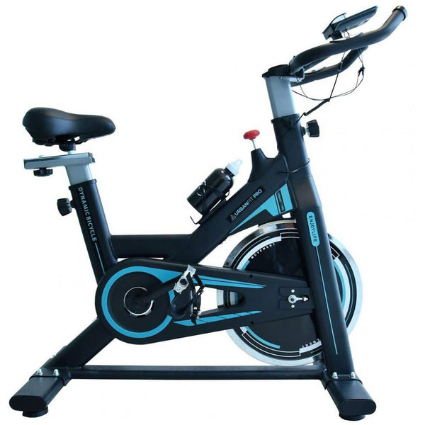 Bicicleta Blanca Estática Spinning Profesional Indoor 18 Kg Cardio