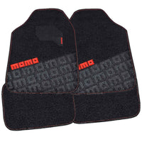 Tapete Auto Alfombra Momo Negro/ Rojo 08Br