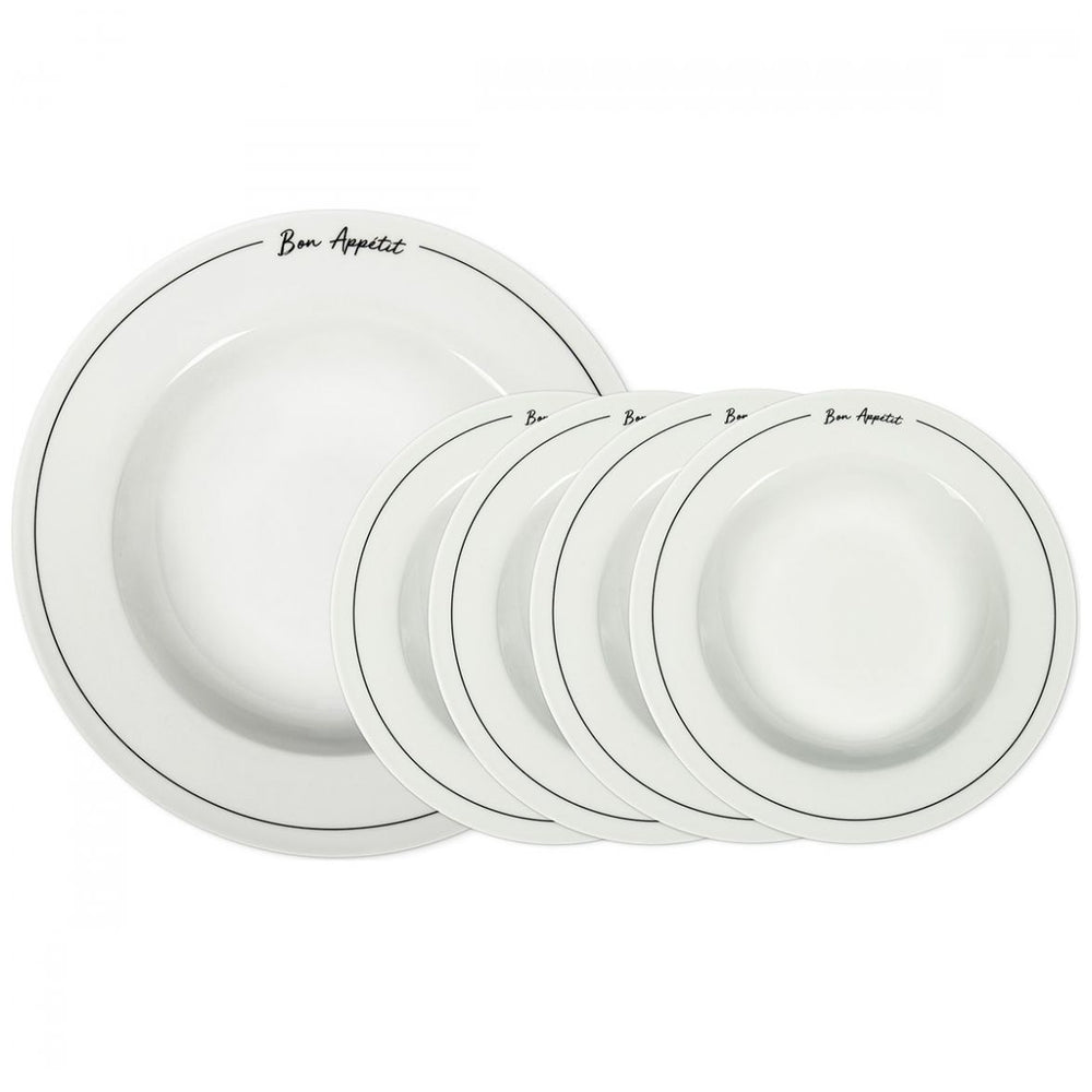 Set 5 Pasta Bon Appetit Core Kitchen Porcelana Safdie