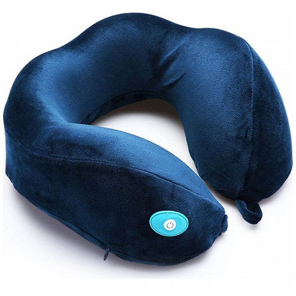 Almohada Ergonómica con Masaje Azul Travel Blue