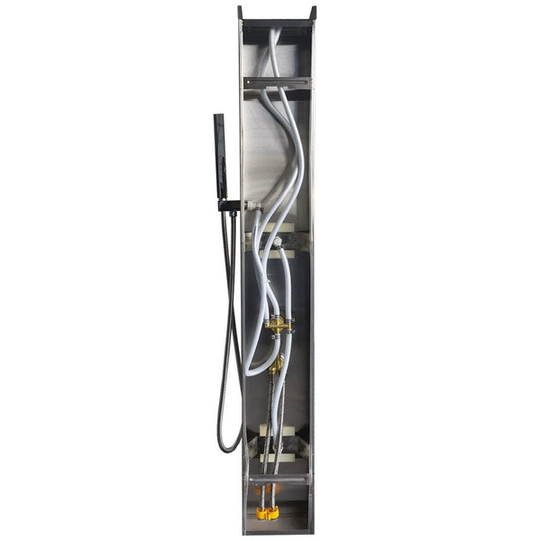 Regadera Tipo Panel con Cascada Y Luz Led Regpbl Mundo Lucido