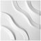 Panel Decorativo 3D para Muros Caracol Blanco 50 X 50 Deco Pvc