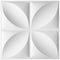 Panel Decorativo 3D para Muros Trébol Blanco 50 X 50 Cm Deco Pvc