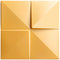 Panel Decorativo 3D Cuadros Gold para Muros 50 X 50 Cm  Deco Pvc