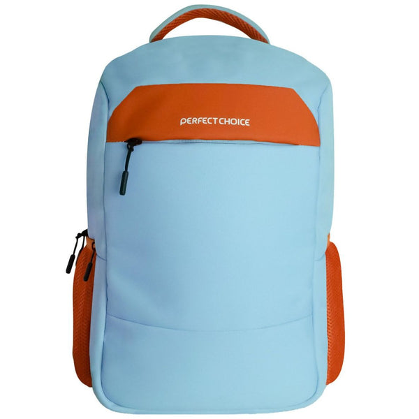 Mochila Portalaptop Perfect Choice Fearless Azul C/ Naranja