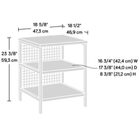 Market Commons Side Table White Sauder