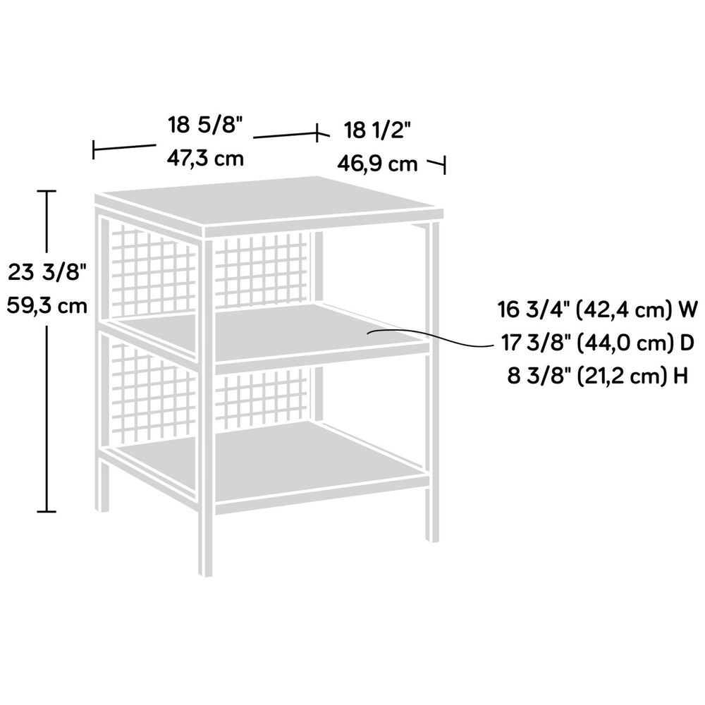 Market Commons Side Table White Sauder