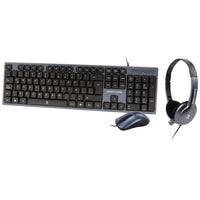 Bundle Perfect Choice Keyboard+ Mouse+ Blue Headband