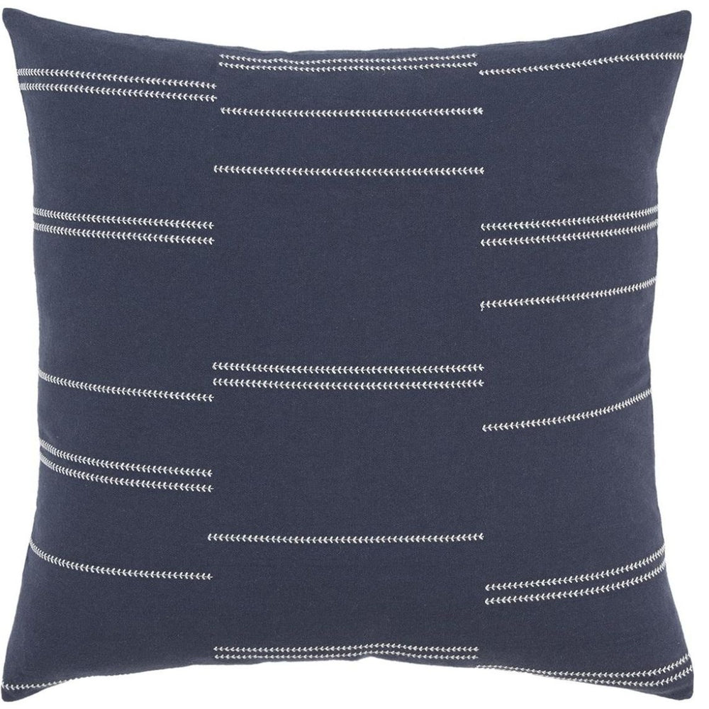 Navy Lines Cushion