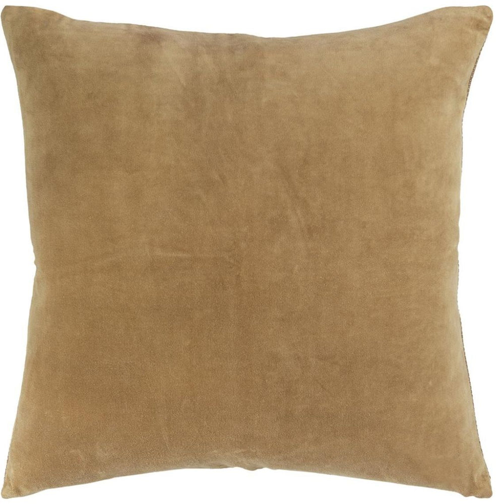 Panel Washed Cushion Beige