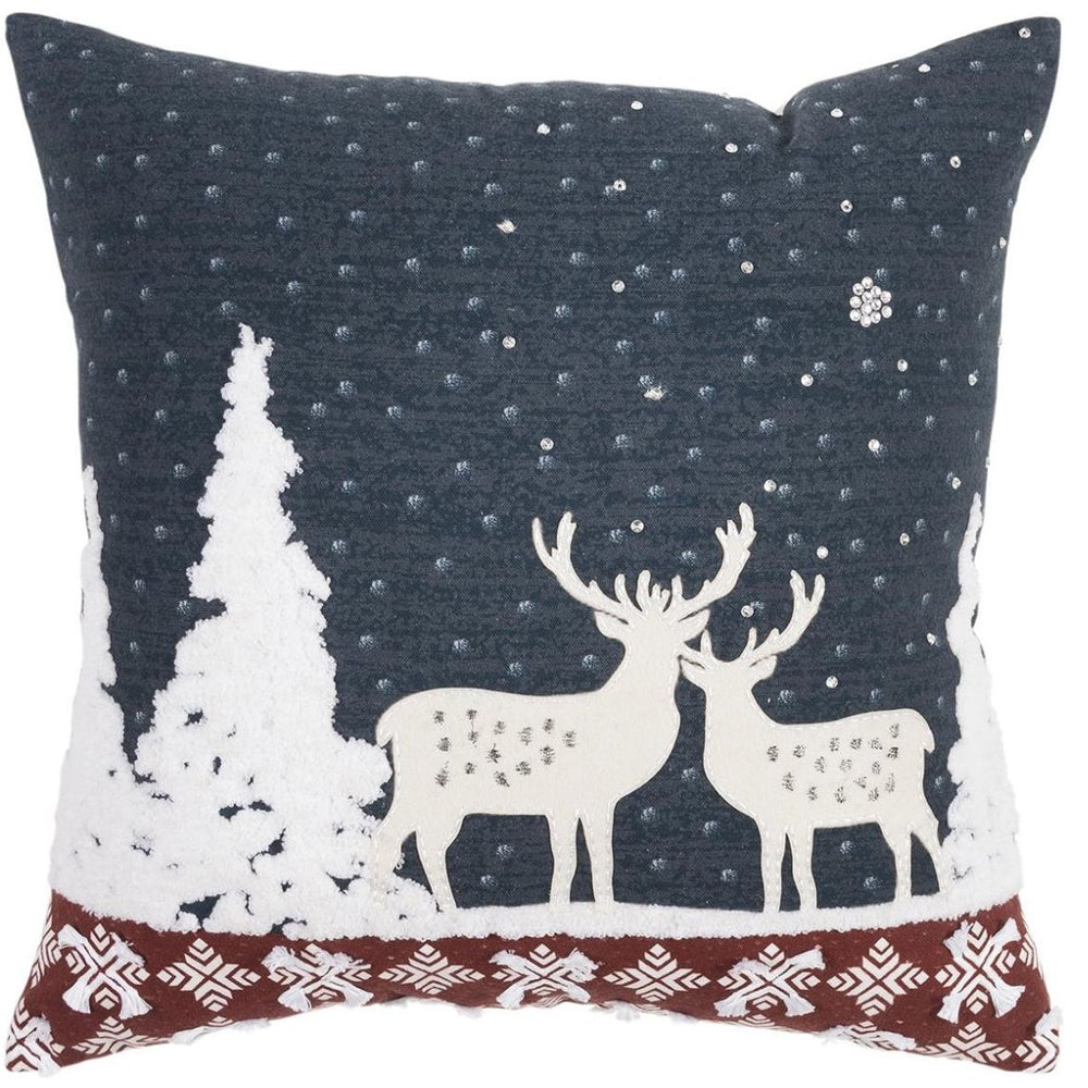 X22 Navy Christmas Cushion