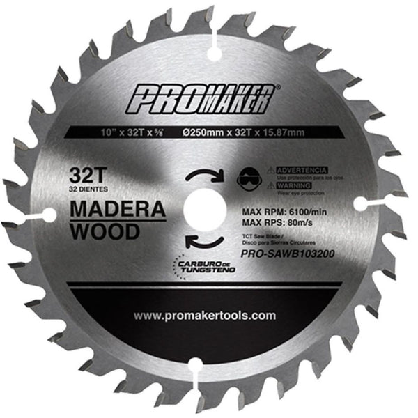 Disco para Sierra de Banco Promaker 32 Dientes 10