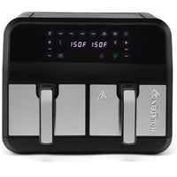 Freidora de Aire Dual de 7.6L Negro Acero Holstein