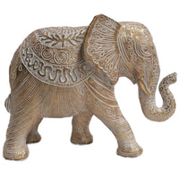 Figura de Elefante Color Dorado Tamaño Chico Mideko