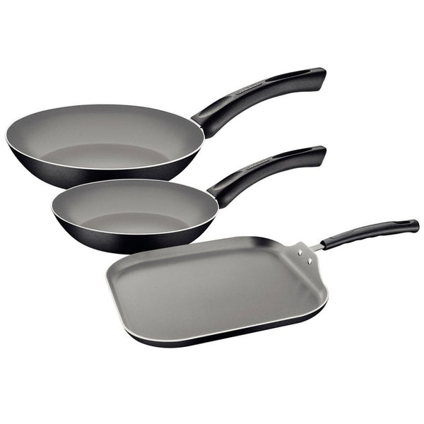 Set 3 Sartenes Verona 20, 26 y 30 Cm Negro Tramontina