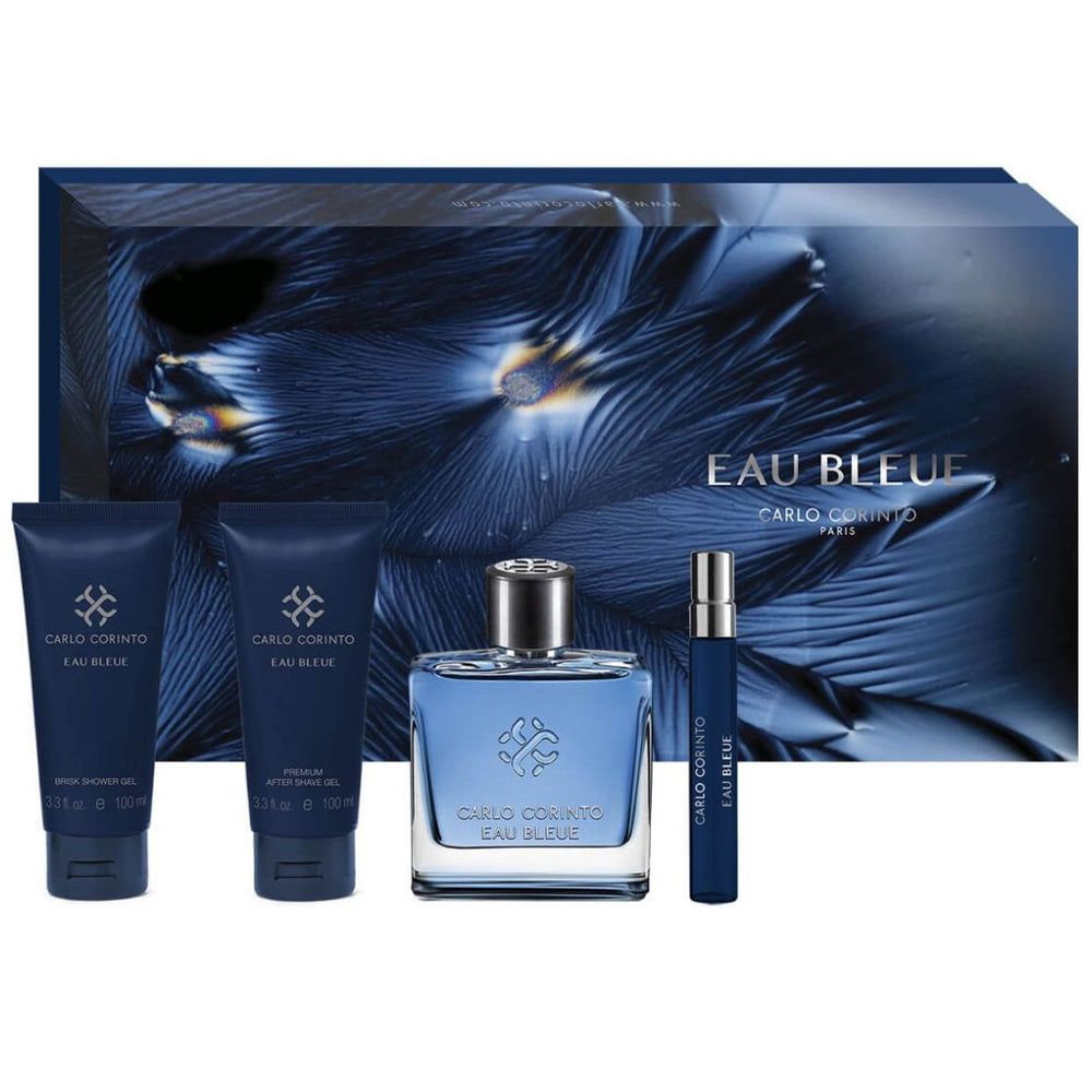 Set para Hombre Carlo Corinto Eau Bleue Edt 100 Ml