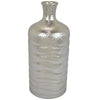 Florero Plateado Metalico Vases